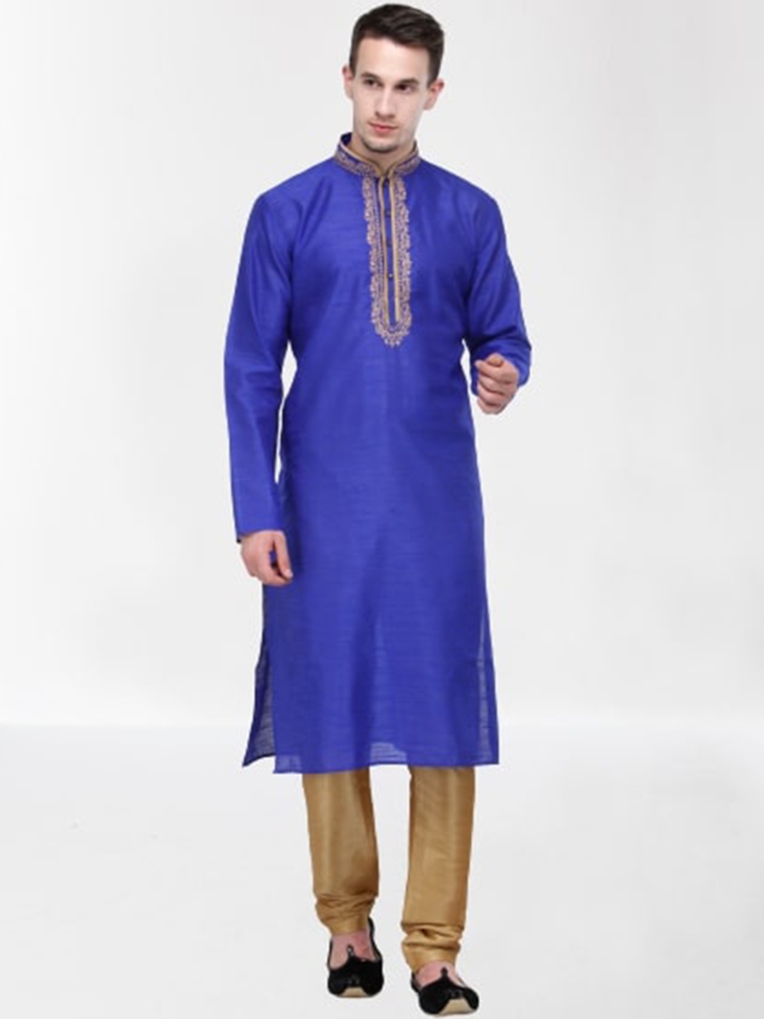 

RG DESIGNERS Men Blue Kurta with Pyjamas