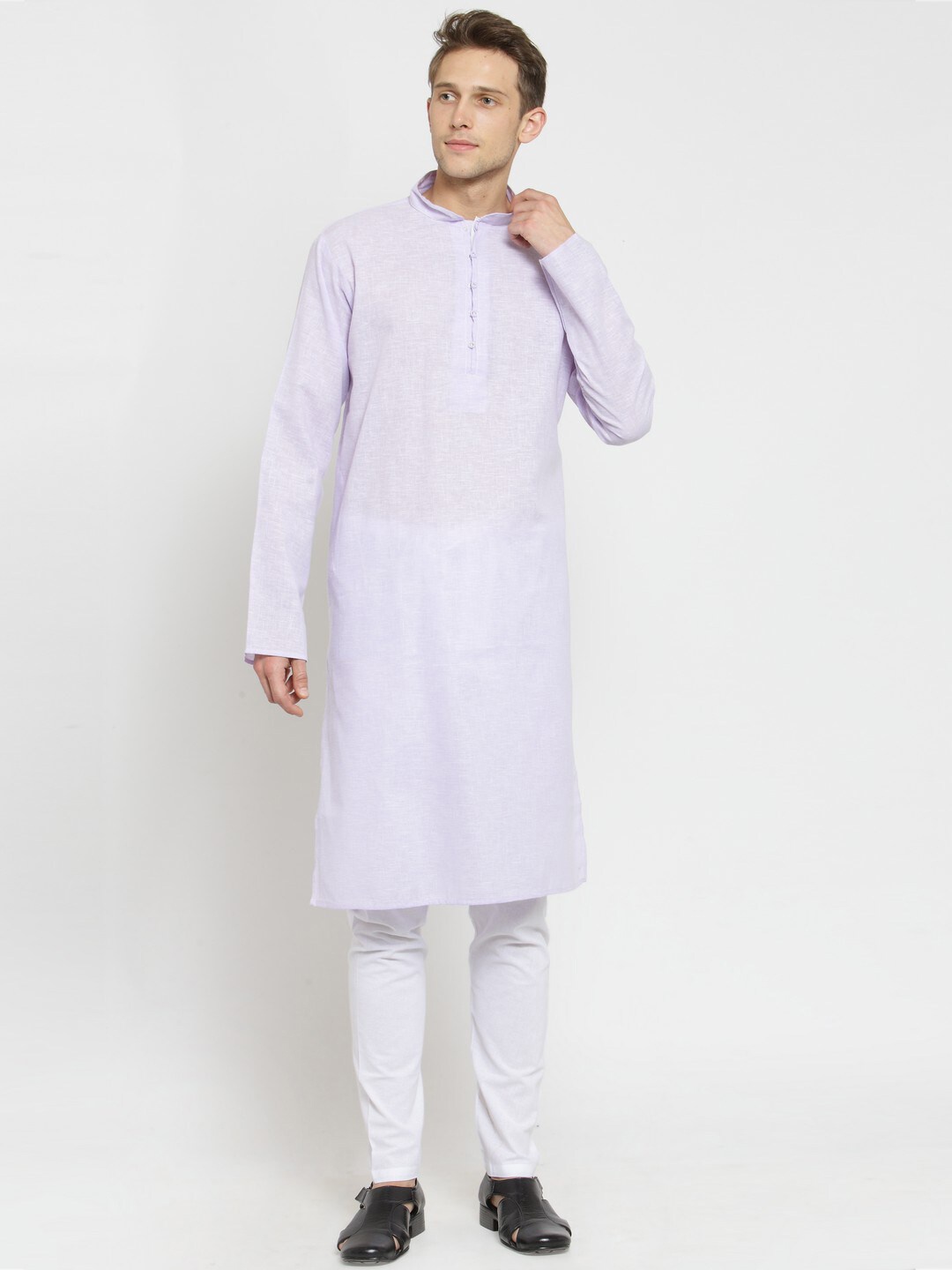 

RG DESIGNERS Men Purple Kurta With Pyjamas