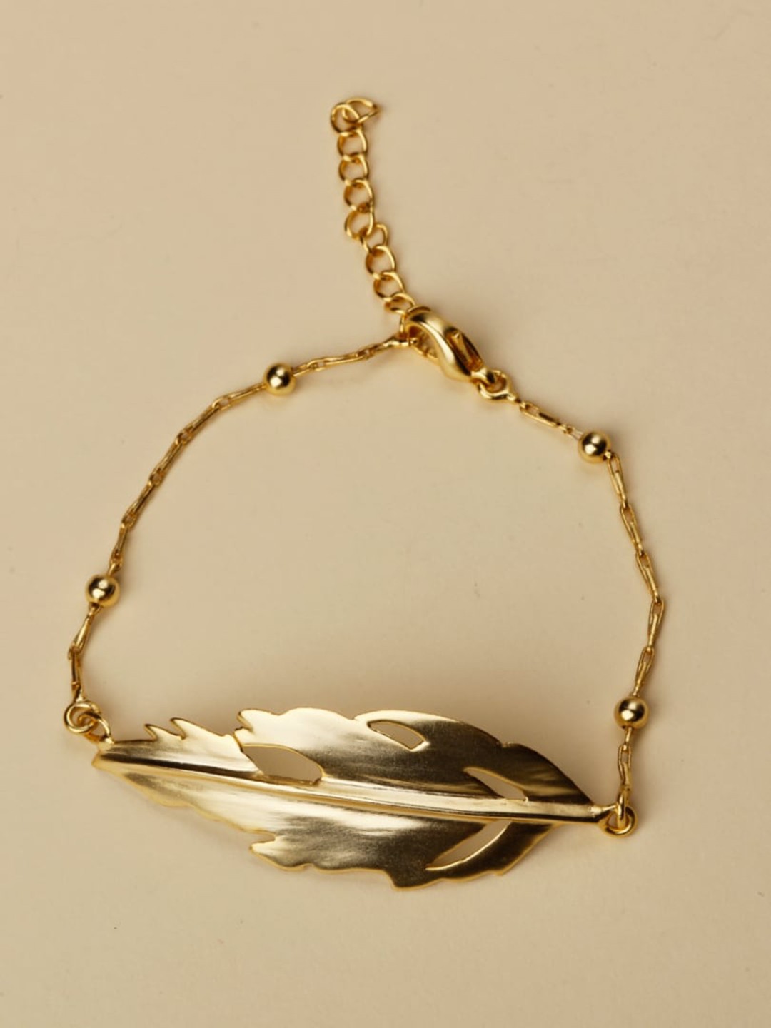 

STILSKII Women Gold-Toned Brass Gold-Plated Link Bracelet