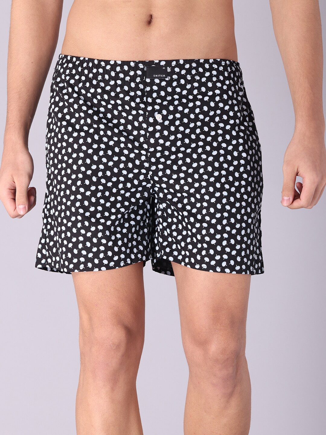 

Snitch Men Black Printed Cotton Boxers 4MSBX9202