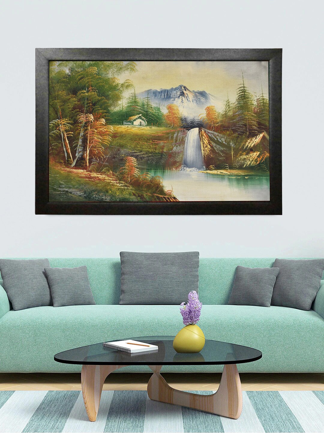 

Gallery99 Green Natural Landscape Painted Canvas Wall Art