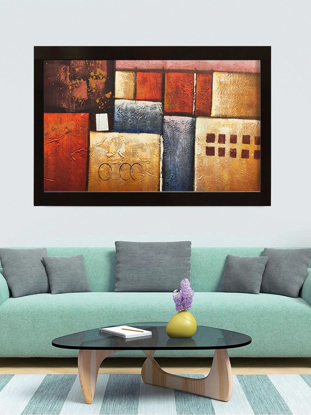 

Gallery99 Multicolored Original Handmade Abstract Oil Painting Wall Art, Multi