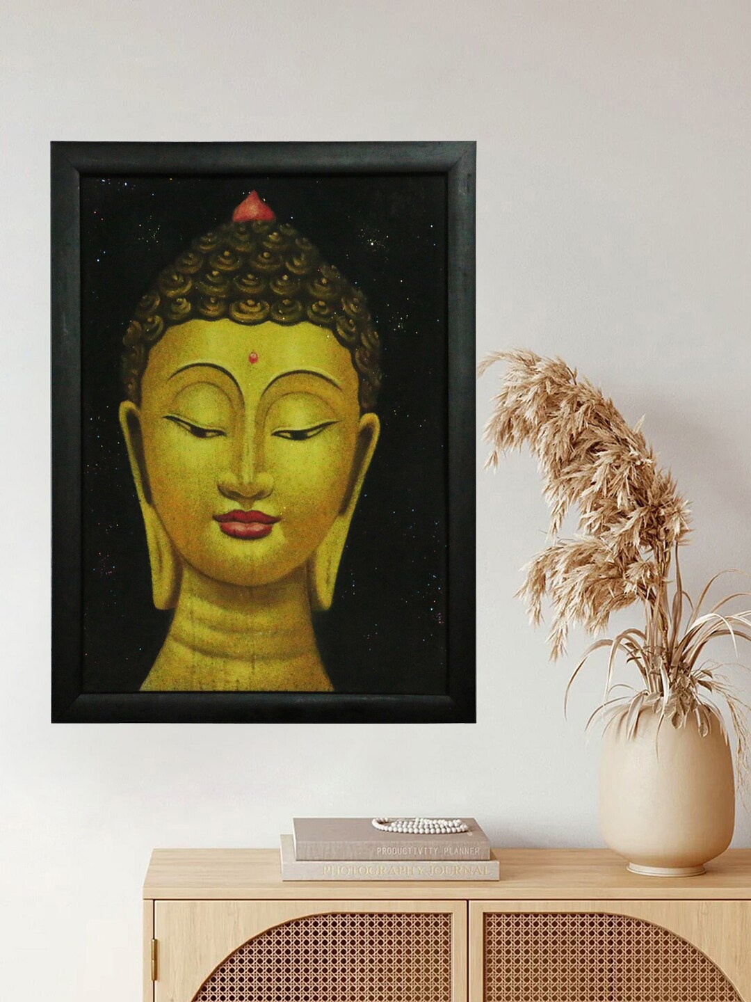 

Gallery99 Yellow Meditation Buddha Painted Canvas Wall Art
