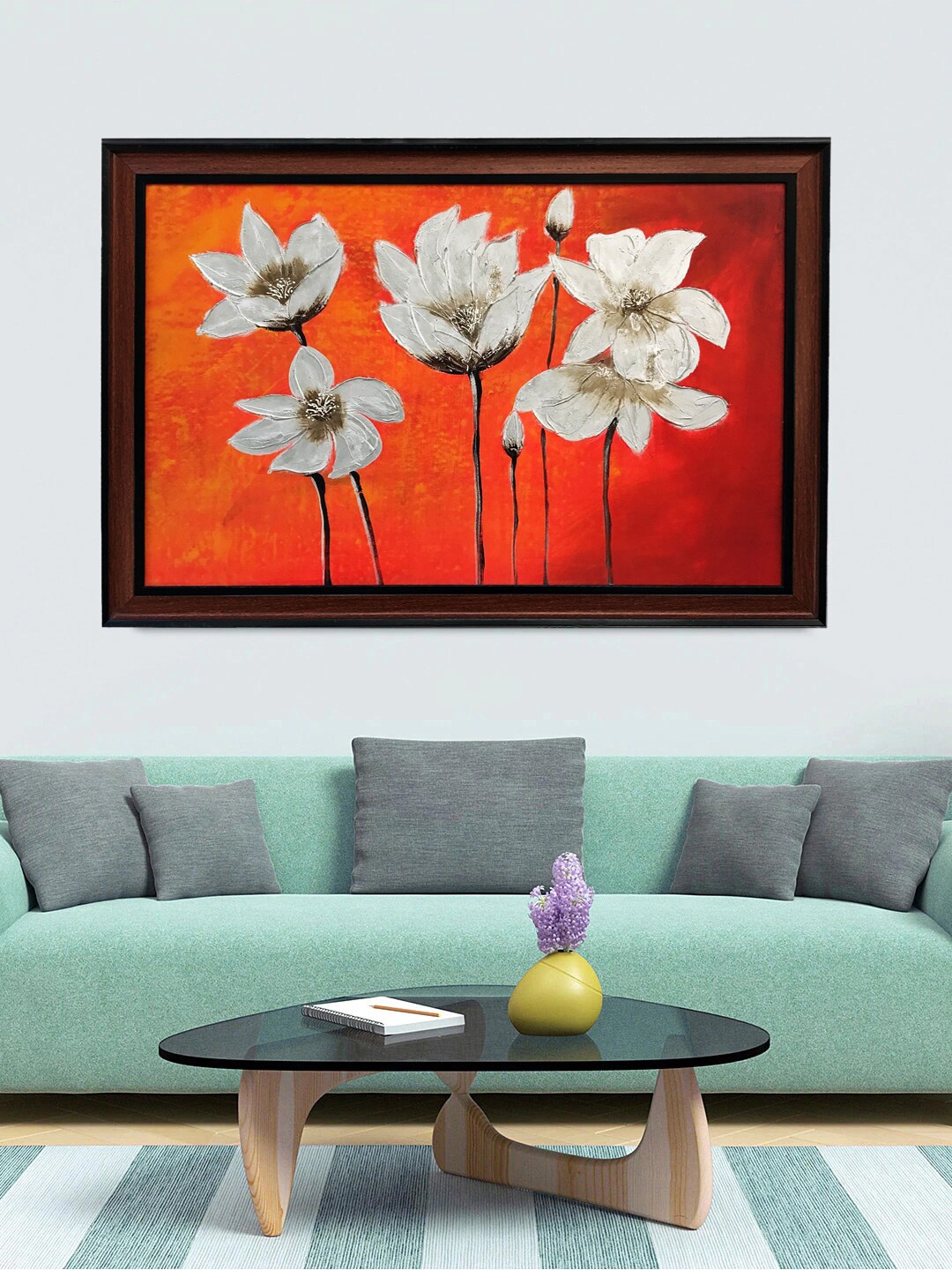 

Gallery99 Orange & White Tulips Flower Painted Canvas Wall Art