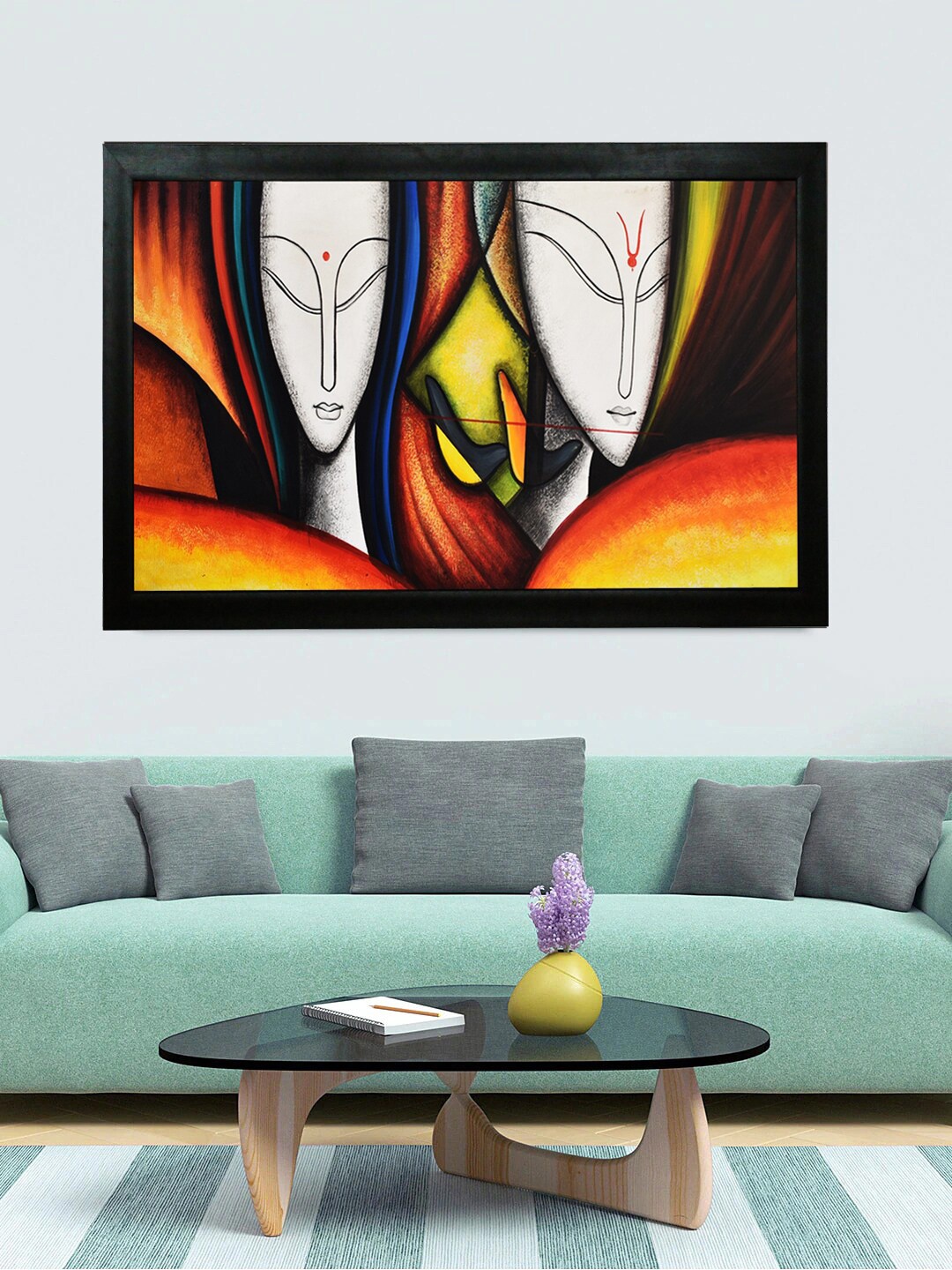 

Gallery99 Multi-Coloured Abstract Deep Fusion By Namita Dubey Canvas Framed Wall Art