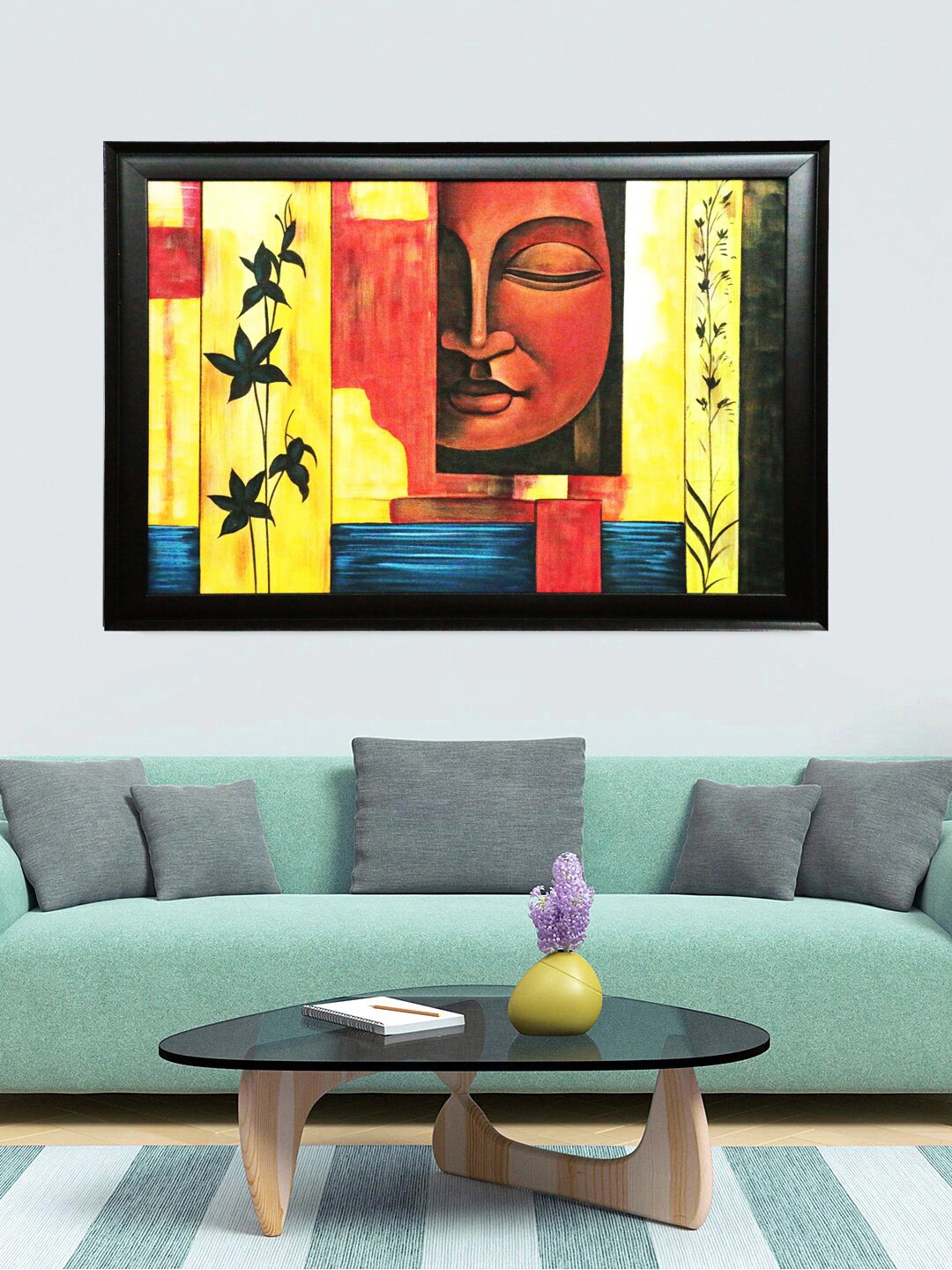 

Gallery99 Multi-Coloured Buddha Canvas Framed Wall Art