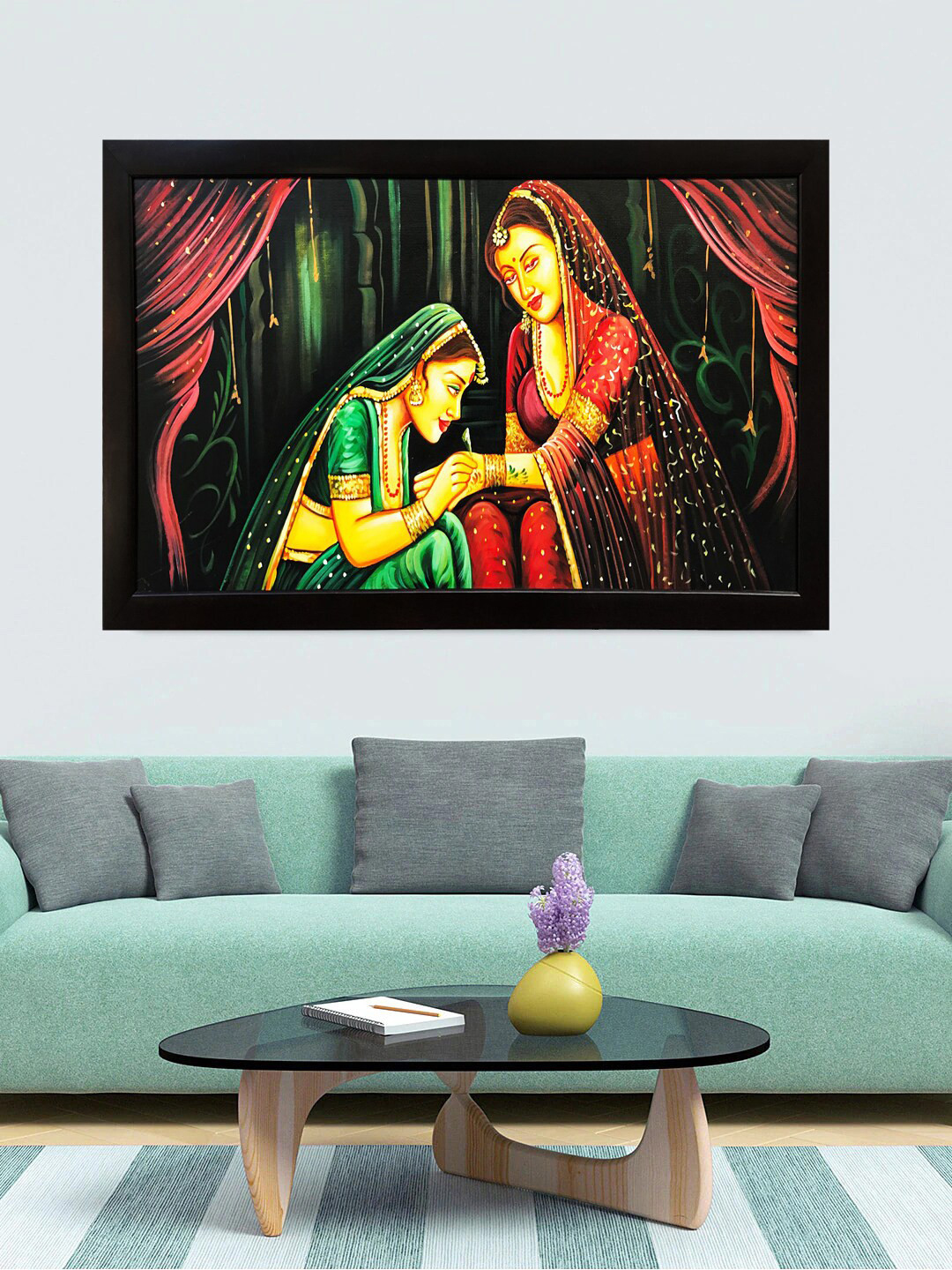 

Gallery99 Red & Black Canvas Painting Frame Wall Art
