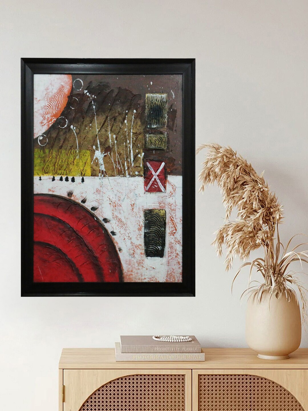 

Gallery99 Multicolored Abstract Handmade Oil Painting Wall Art, Multi