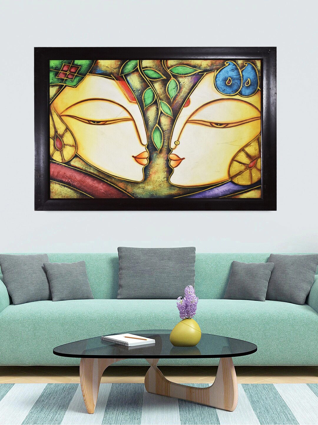 

Gallery99 Yellow & Green Canvas Painting Frame Wall Art