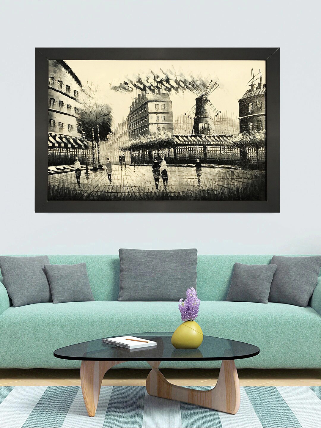 

Gallery99 Beige & Black Accent Architecture Wall Art