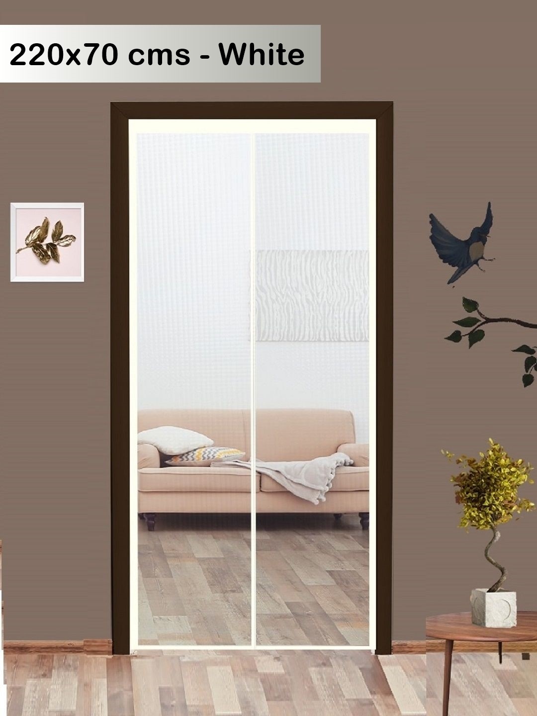 

Classic Mosquito Net White Solid Door Mosquito Net