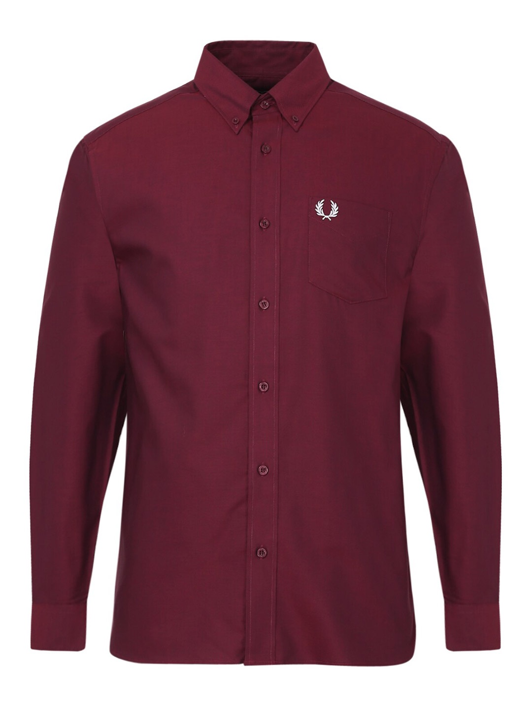 

Fred Perry Men Red Solid Cotton Casual Shirt