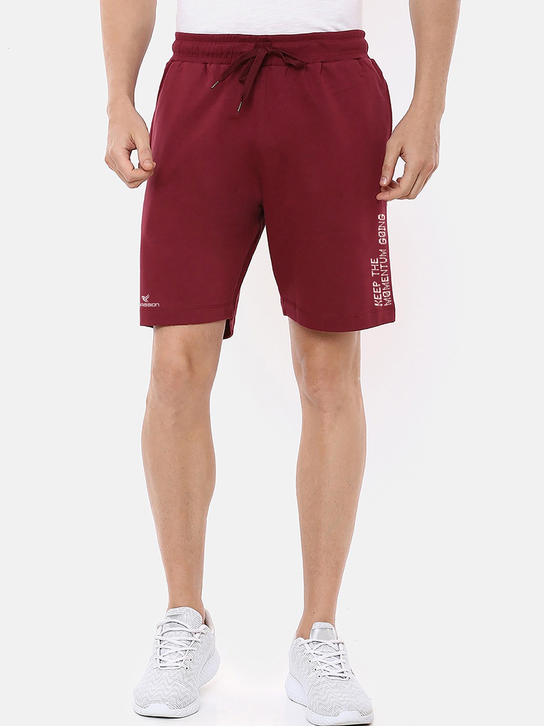 

Dpassion Men Maroon Training or Gym Sports Shorts