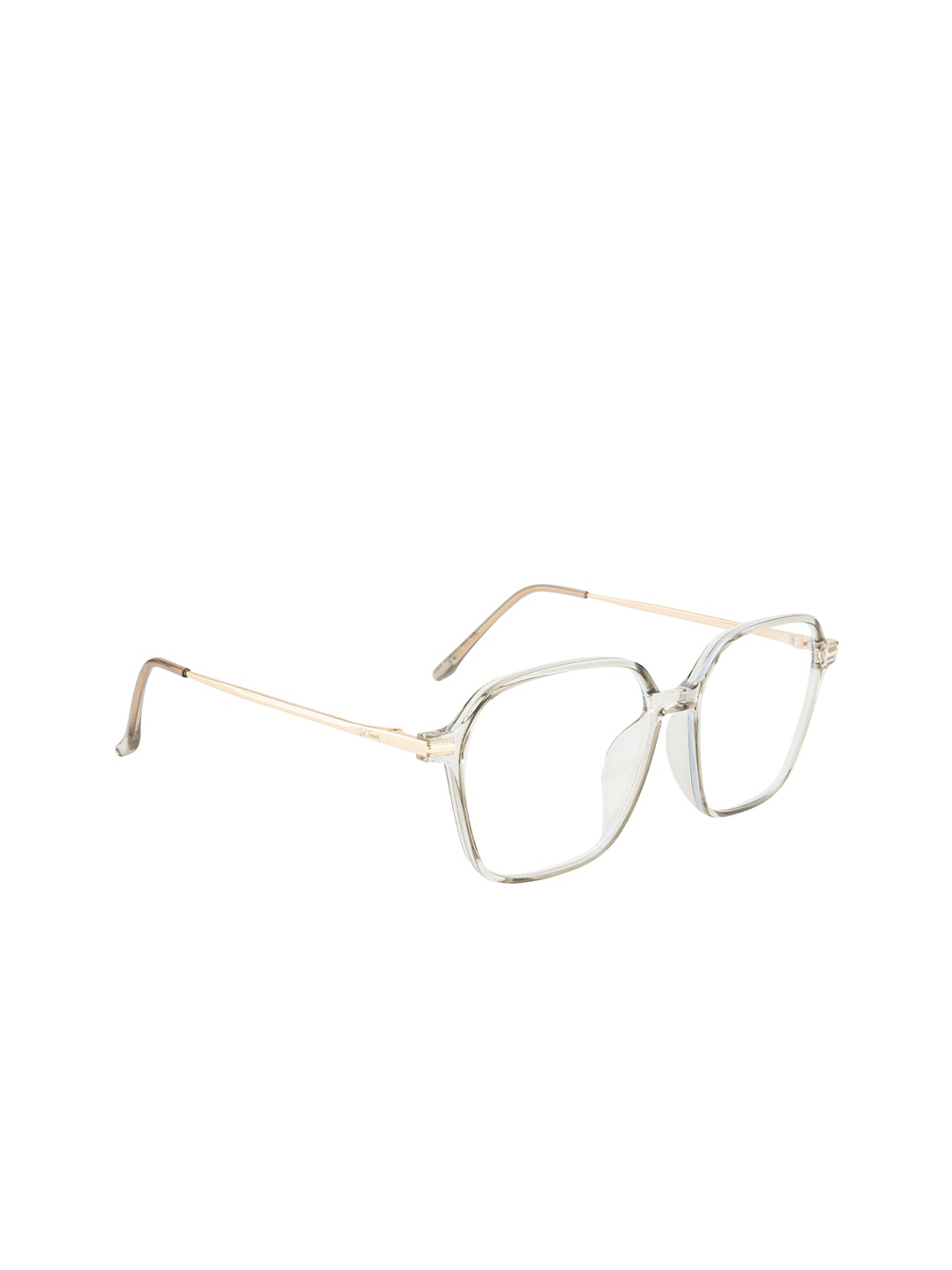 

Ted Smith Unisex Grey & Gold-Toned Full Rim Wayfarer Frames