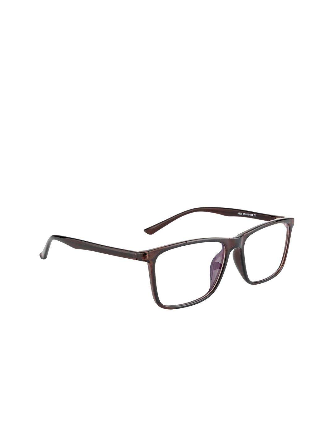 

Ted Smith Unisex Brown Full Rim Wayfarer Frames
