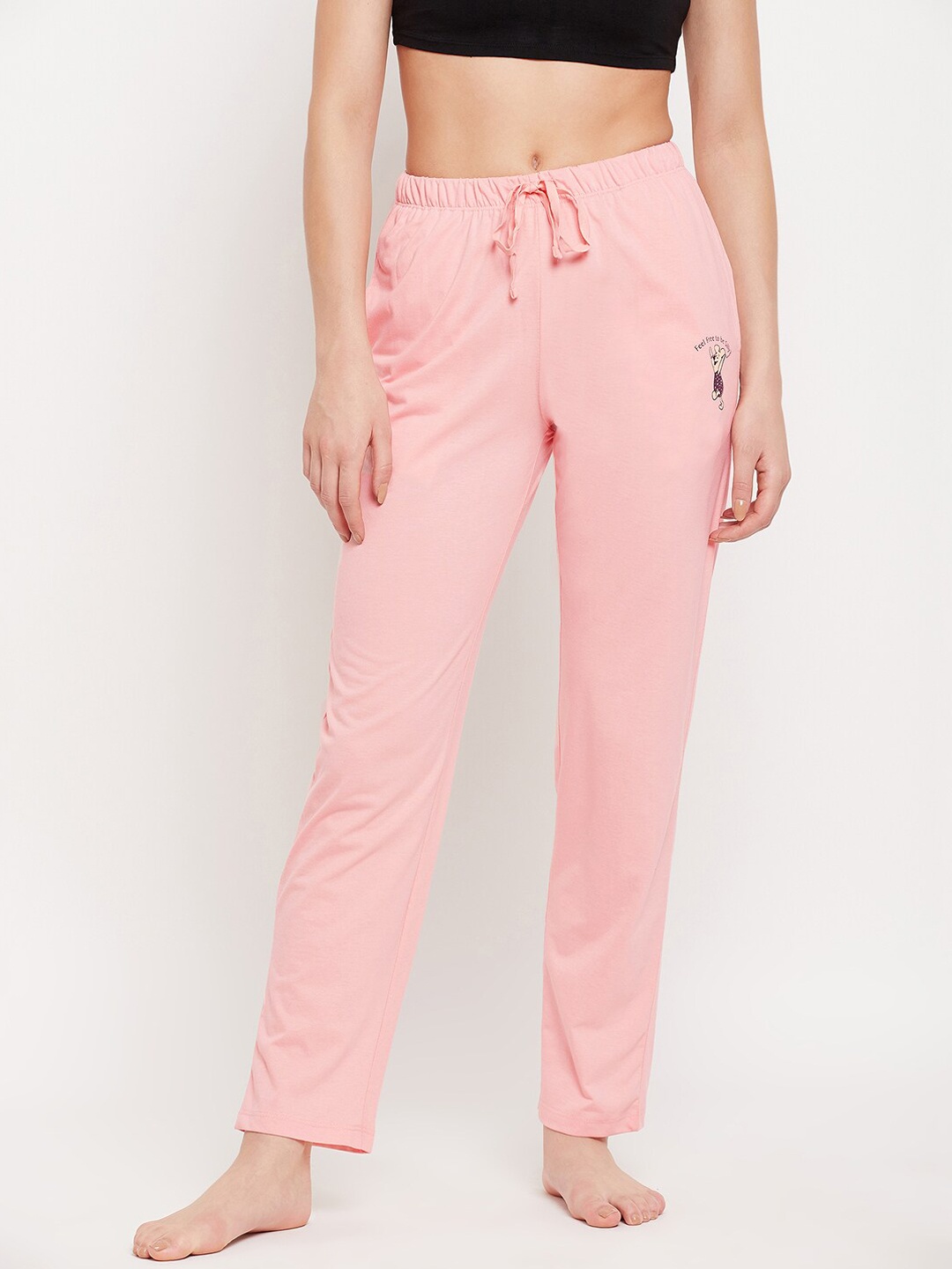 

MADAME M SECRET Women Pink Solid Lounge Pants