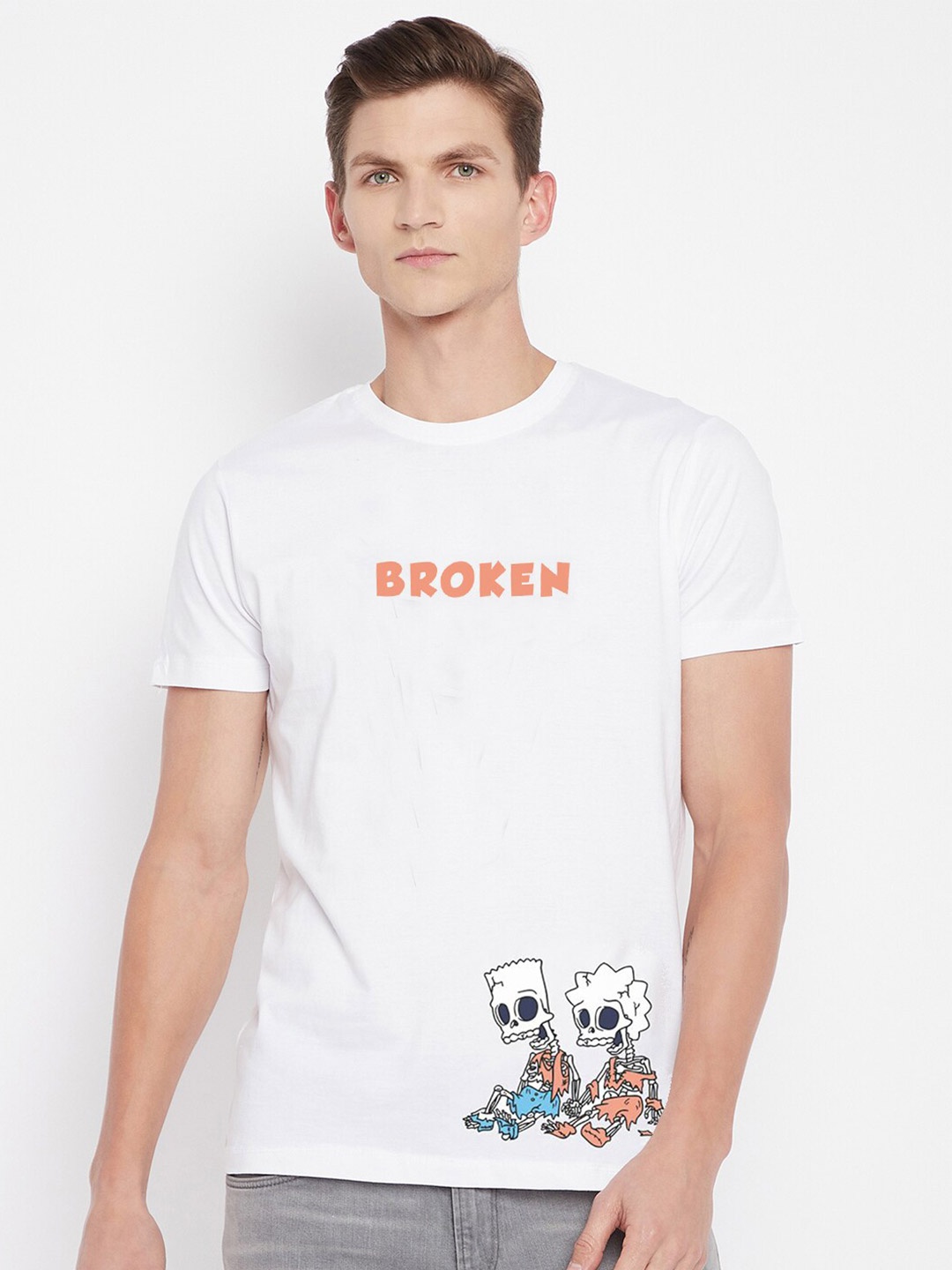 

Kook N Keech Disney Men White T-shirt
