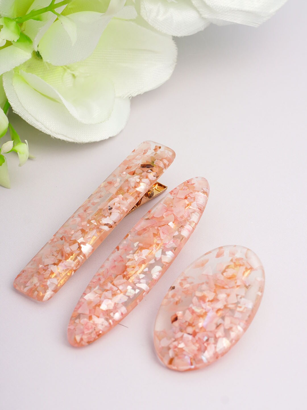

Emmie Women Rose Gold Set of 3 Alligator Hair Clip