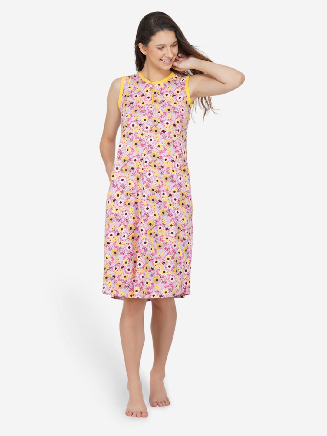 

ARTEMIS Women Pink Printed Nightdress