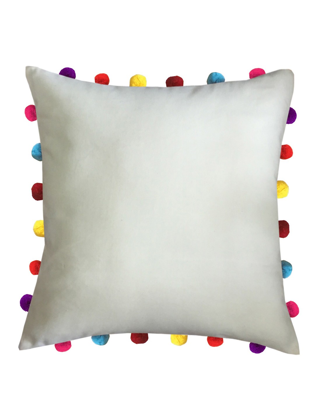 

Lushomes Off White & Yellow Square Cushion Covers