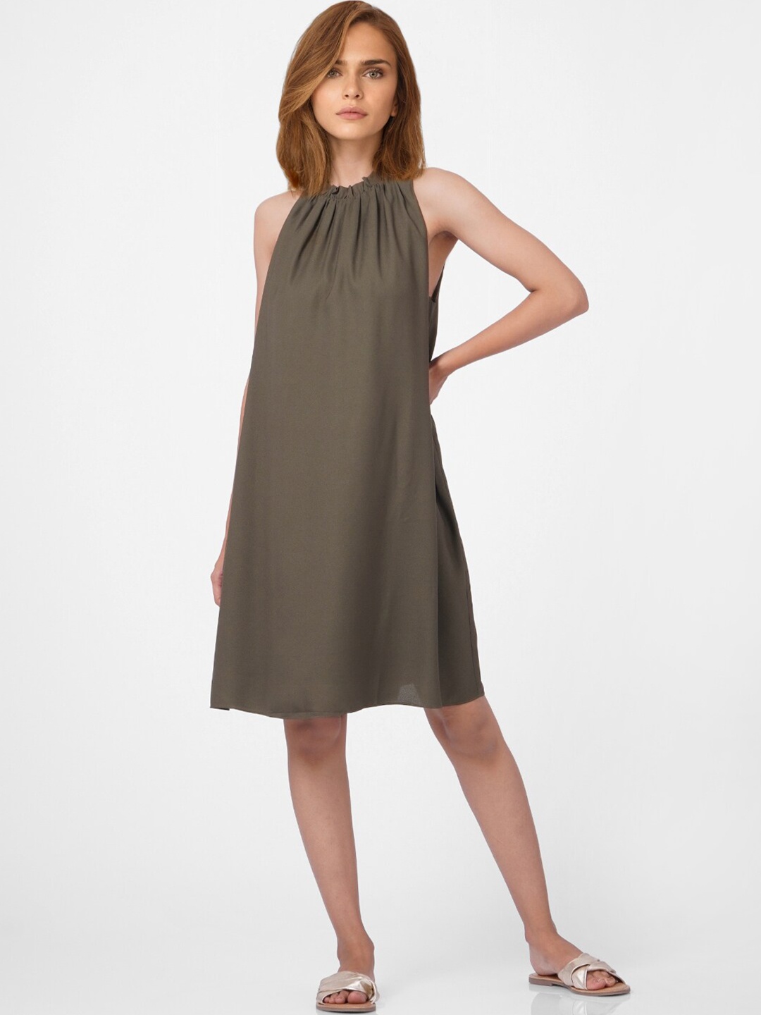 

Vero Moda Women Brown A-Line Dress