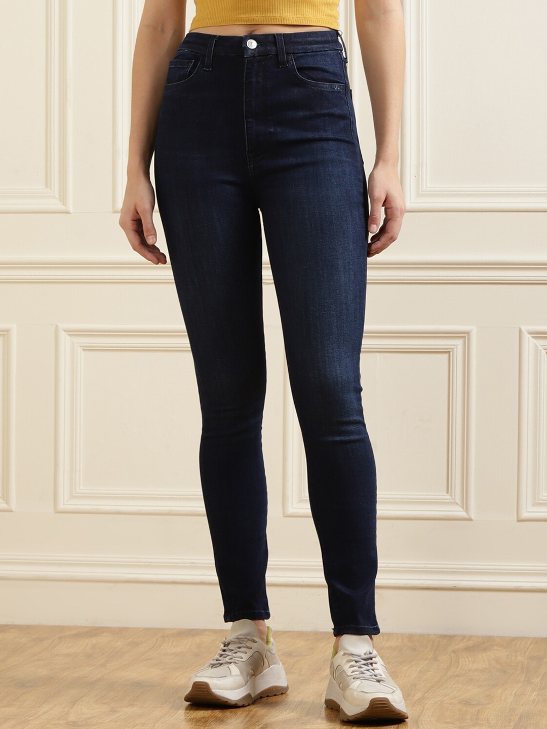 

7 For All Mankind Women Blue High-Rise Jeans