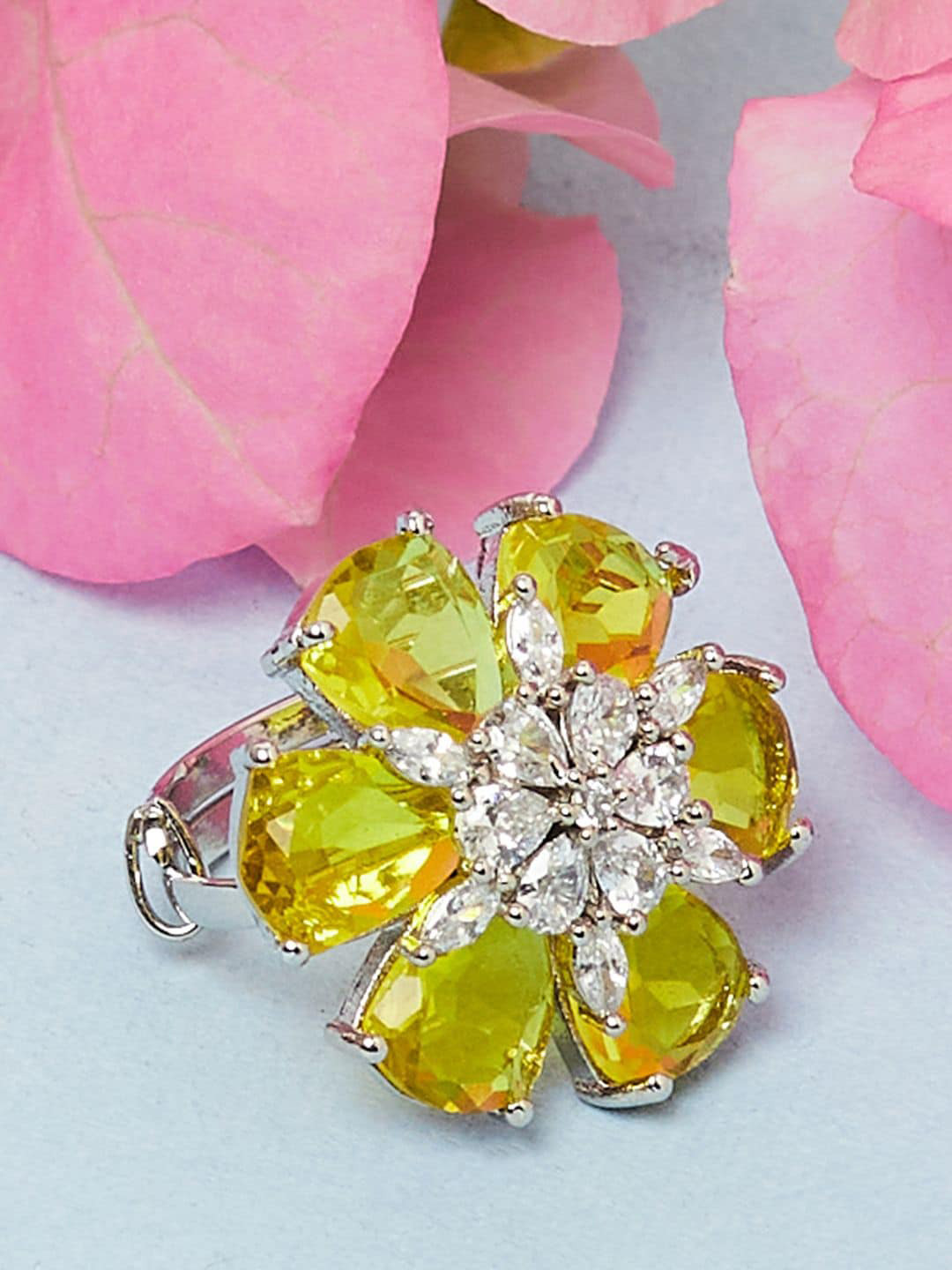 

Voylla Rhodium-Plated Silver Ring