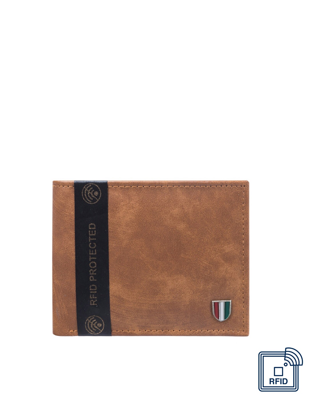 

Hidelink Men Brown Solid Two Fold Wallet