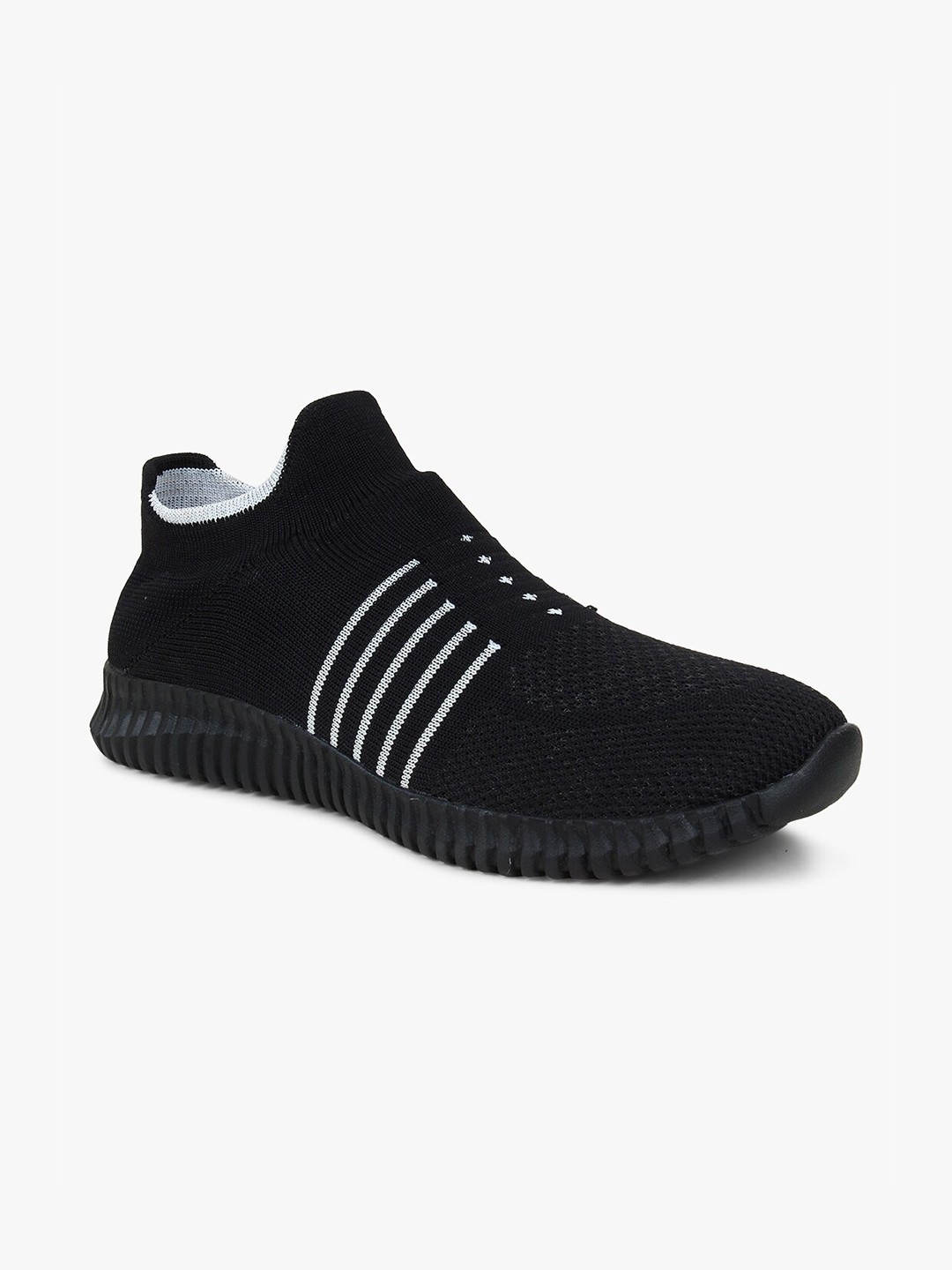 

Columbus Men Black Mesh Running Non-Marking Shoes