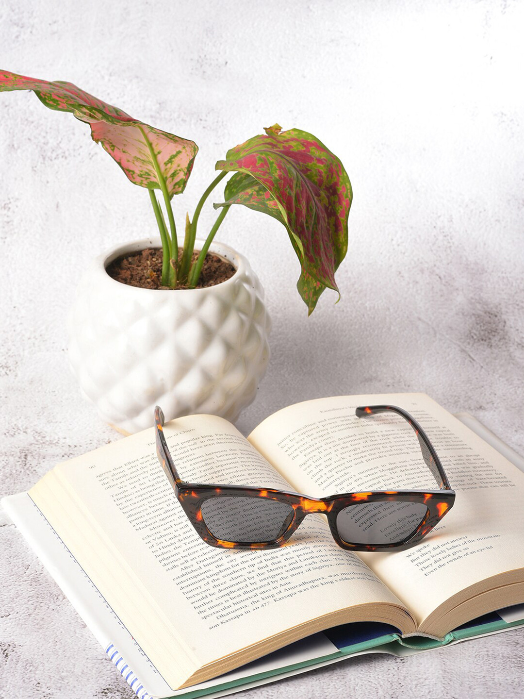 

HAUTE SAUCE by Campus Sutra Women Black Lens & Leopard Print Butterfly Sunglass, Blue
