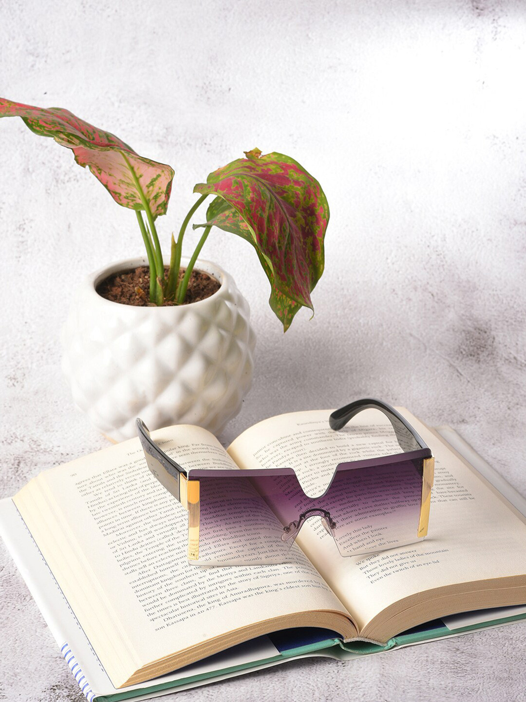 

HAUTE SAUCE by Campus Sutra Women Purple Lens & Purple Oversized Sunglasses with Polarised Lens, Black