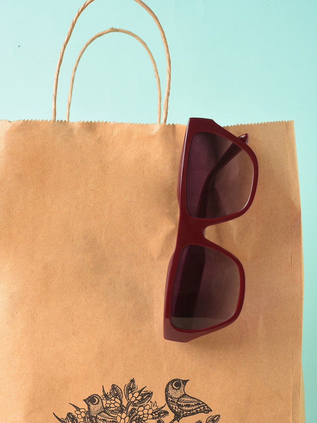 

HAUTE SAUCE by Campus Sutra Women Purple Lens & Purple Butterfly Sunglasses with UV Protected Lens, Red