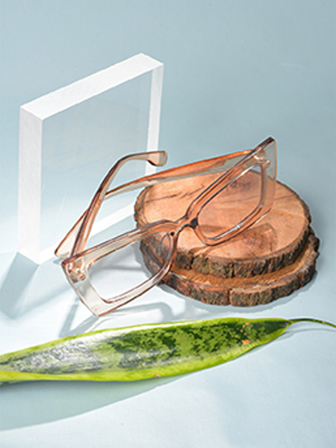 

HAUTE SAUCE by Campus Sutra Women Pink Lens & Peachy Transparent Butterfly Sunglasses, Peach