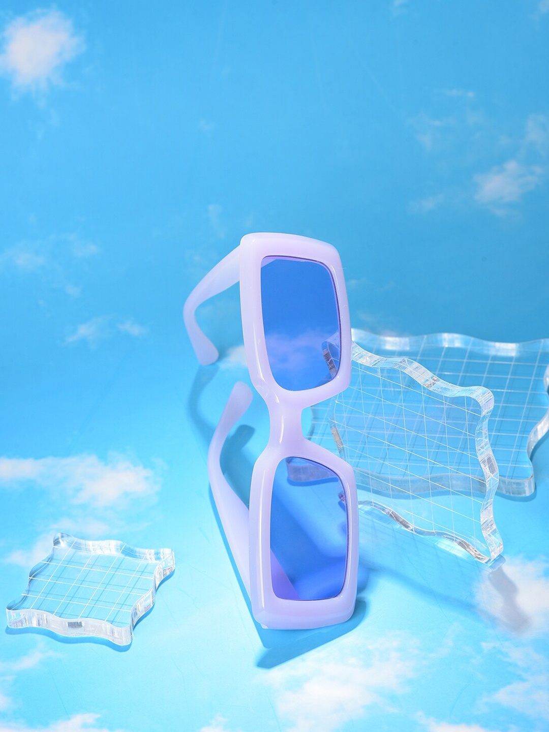 

HAUTE SAUCE by Campus Sutra Women Purple Lens & Purple Sports Sunglasses, White