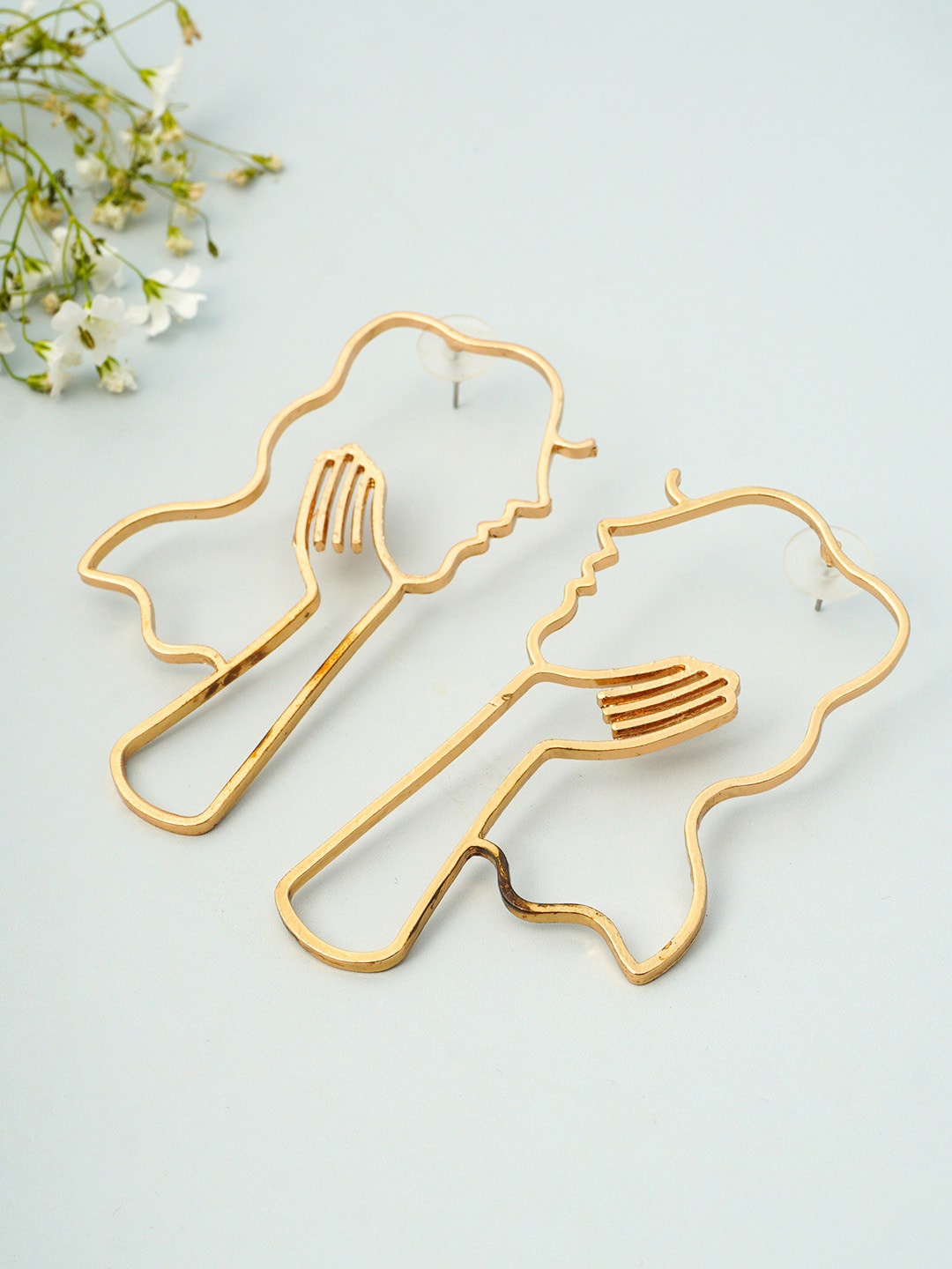 

Emmie Gold-Toned Contemporary Drop Earrings