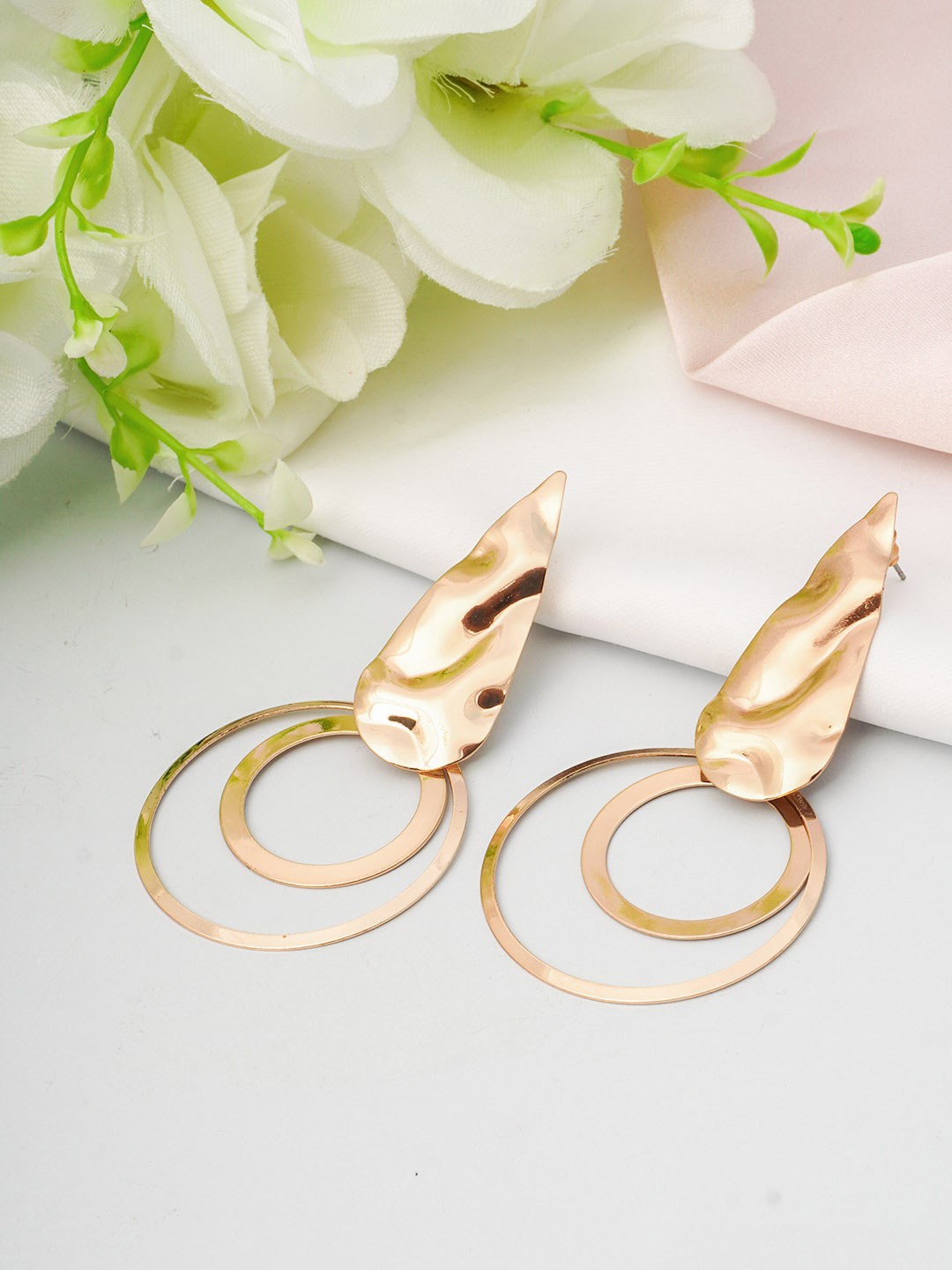 

Emmie Gold-Toned Contemporary Drop Earrings
