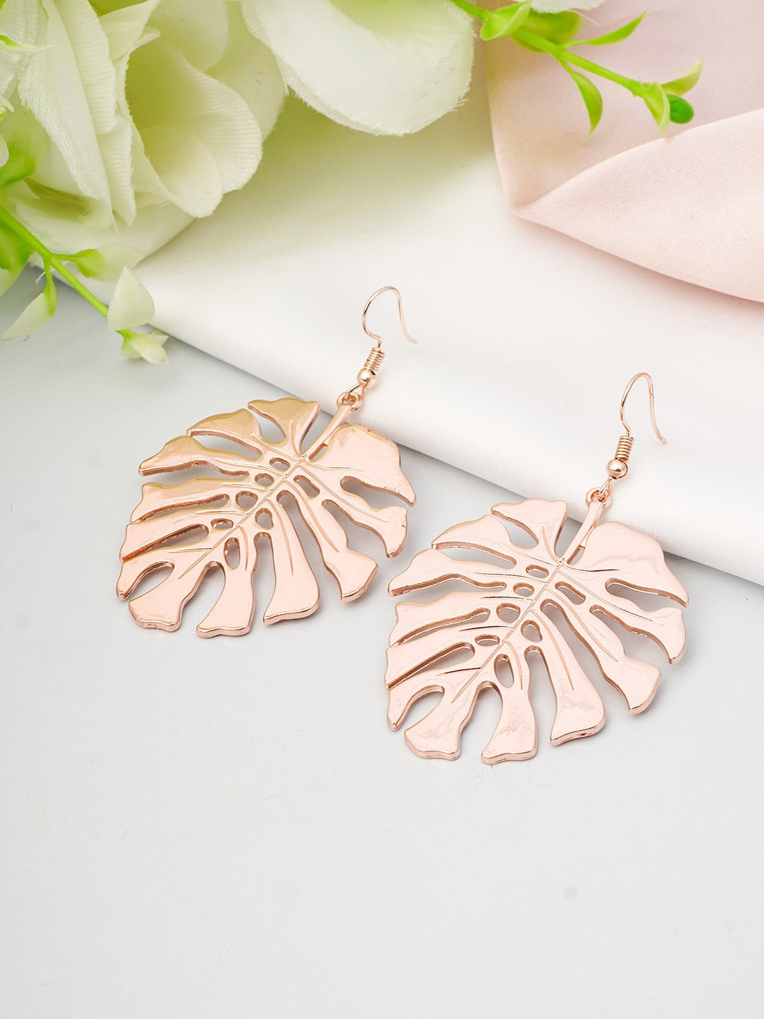 

Emmie Rose Gold Toned Contemporary Drop Earrings