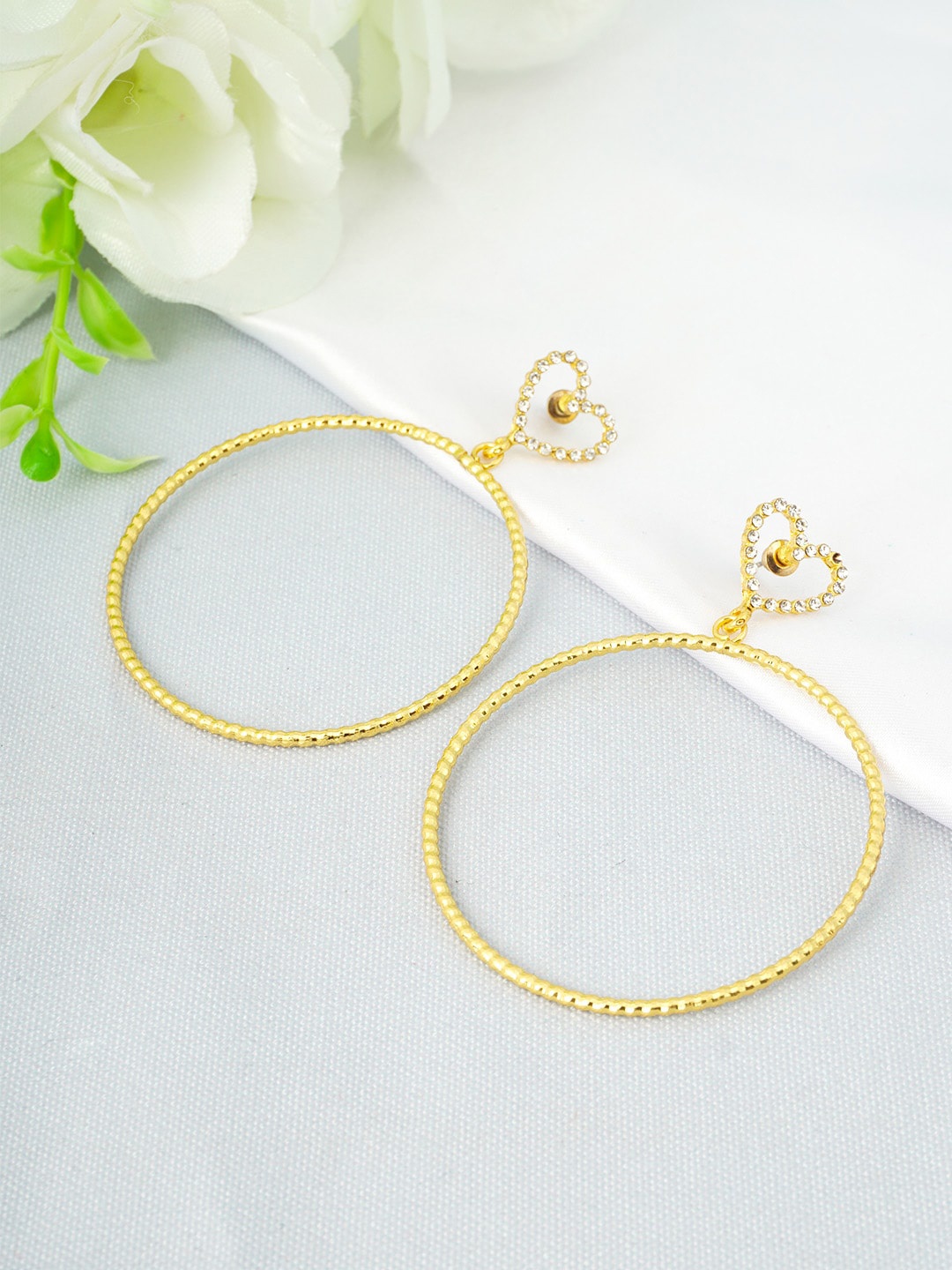 

Emmie Gold-Toned Contemporary Drop Earrings