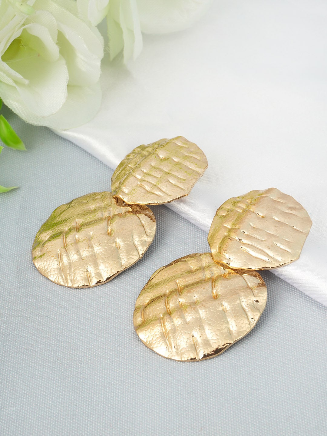 

Emmie Gold-Toned Geometric Drop Earrings