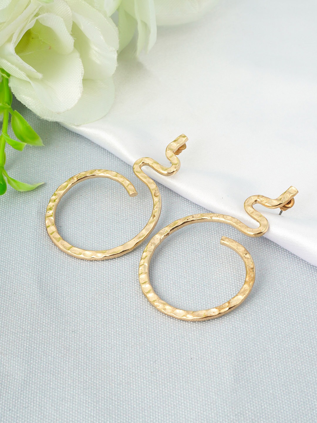 

Emmie Gold-Toned Contemporary Drop Earrings