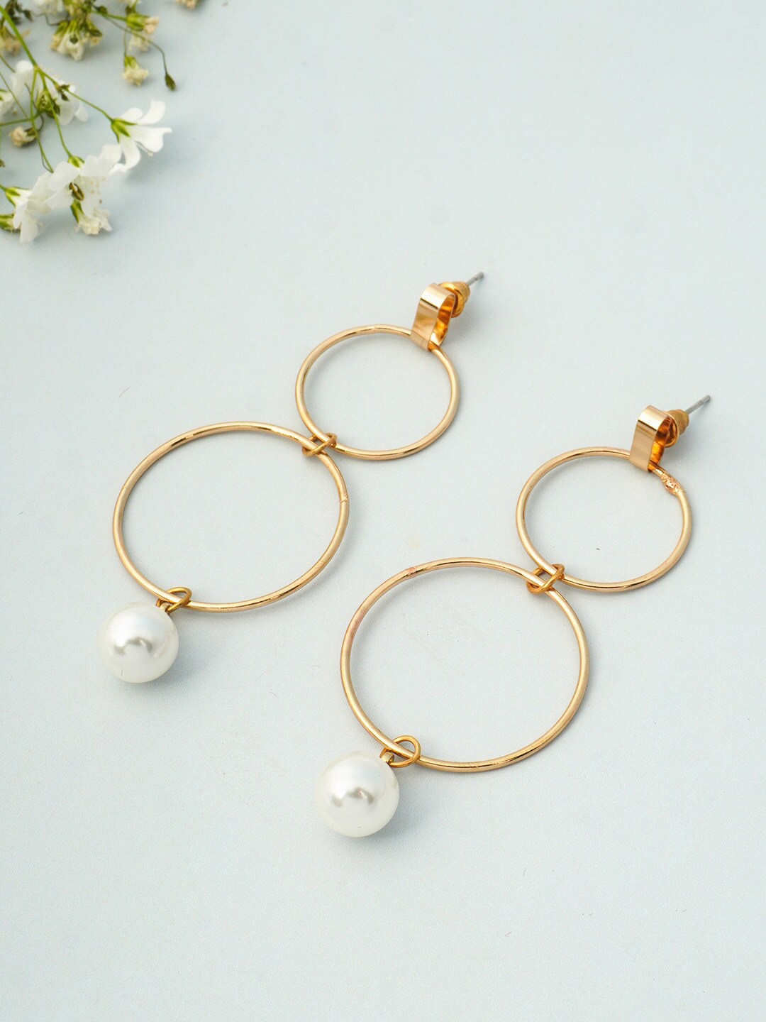 

Emmie Gold-Toned Contemporary Drop Earrings