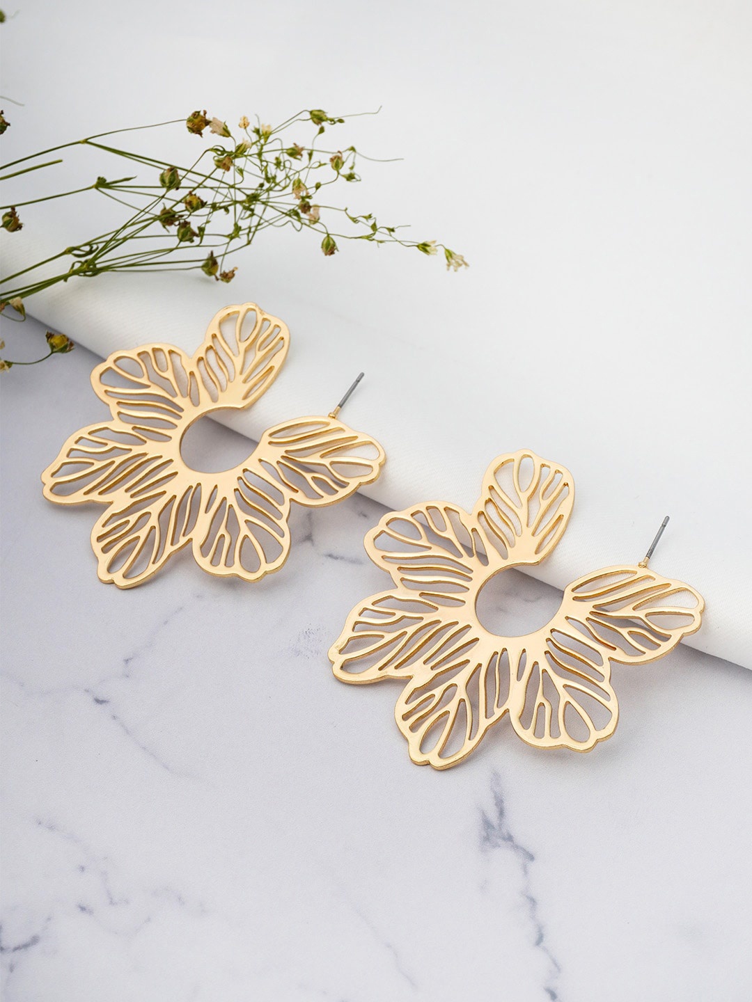 

Emmie Gold-Toned Contemporary Drop Earrings
