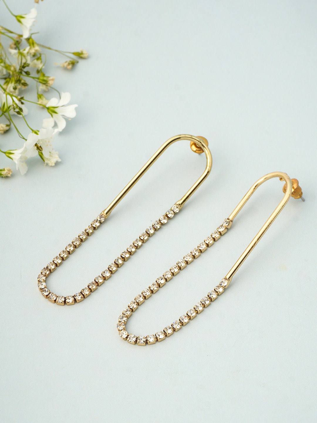 

Emmie Gold-Toned Contemporary Studs Earrings