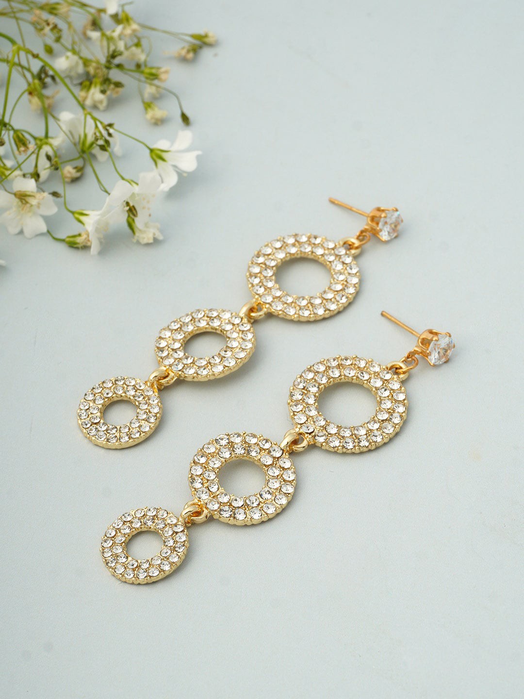 

Emmie Gold-Toned Contemporary Drop Earrings