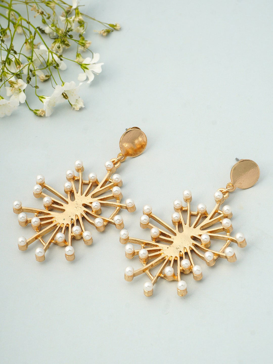 

Emmie Women Gold-Toned Contemporary Drop Earrings