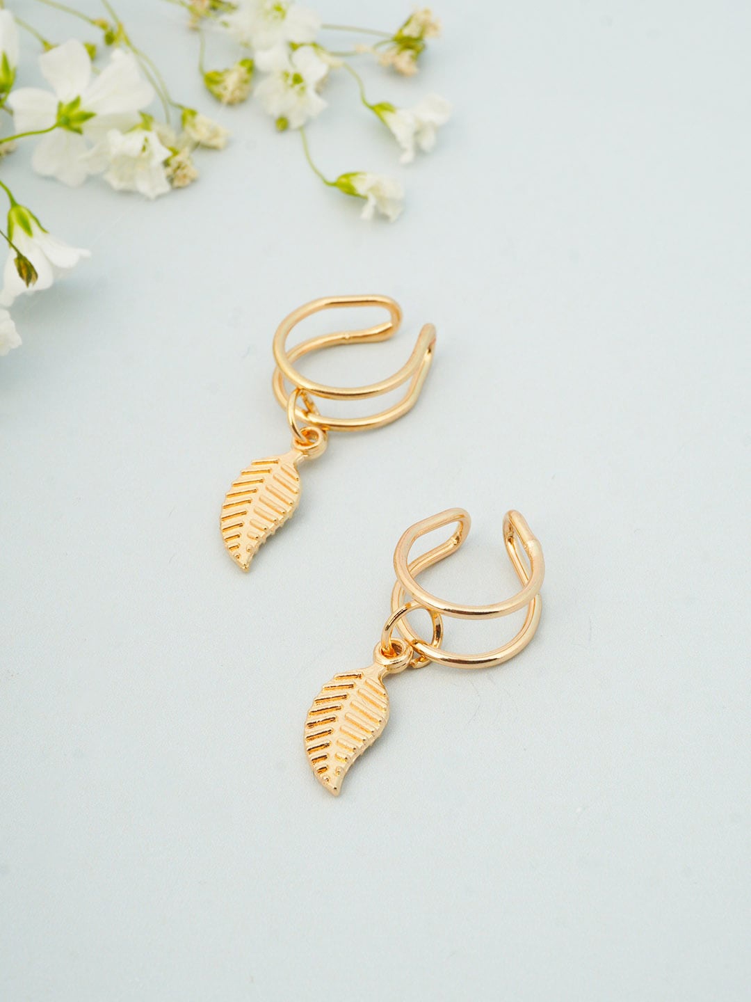 

Emmie Gold-Toned Contemporary Drop Earrings