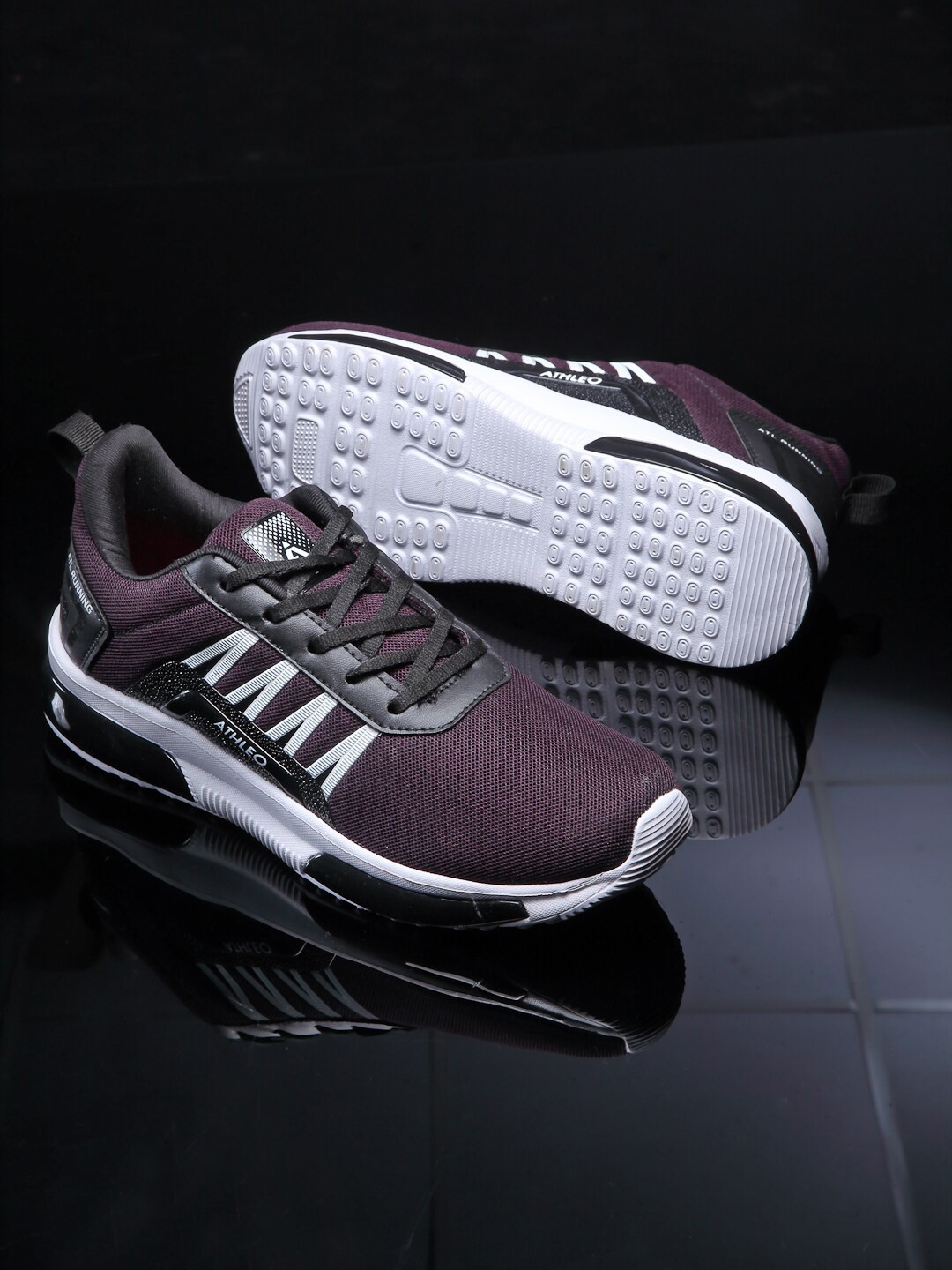 

Action Men Maroon Action ATG-196 Mesh Lace-Up Running Sports Shoes