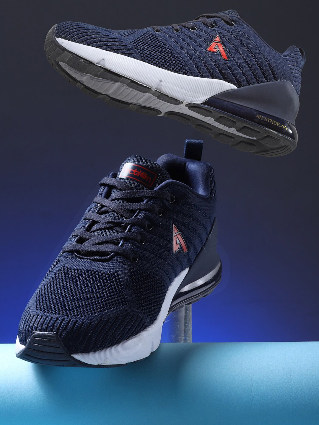 

Action Men Navy Blue Mesh Running Shoes