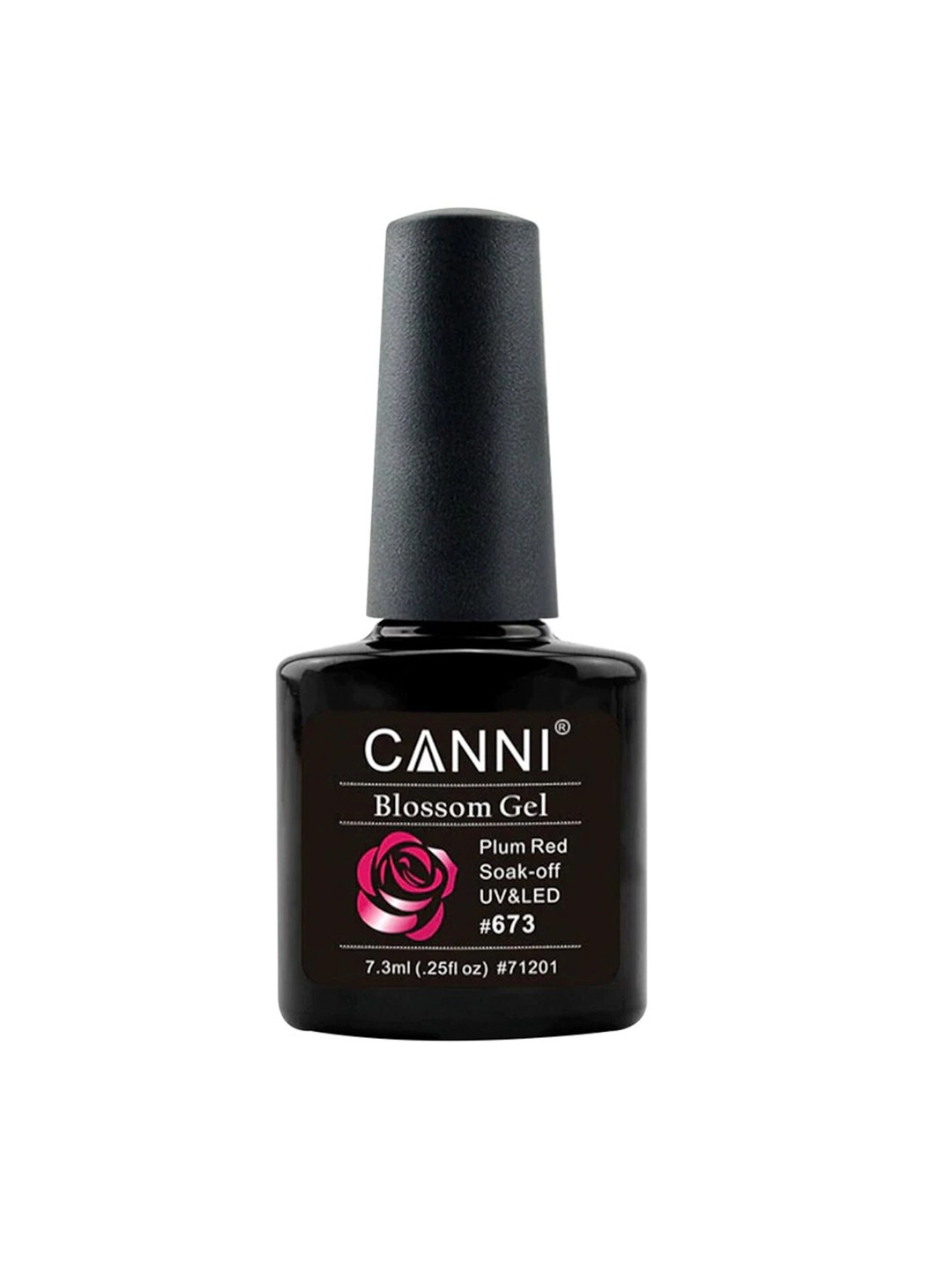 

CANNI Blossom Soak-Off UV & LED Gel Nail Polish 7.3 ml - Plum Red 673, Pink