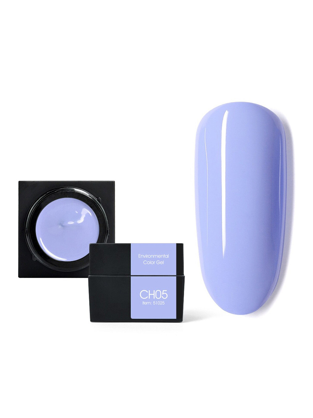 

CANNI Semi Permanent Soak Off UV Environmental Color Gel Nail Polish 5 ml - Shade CH05, Lavender